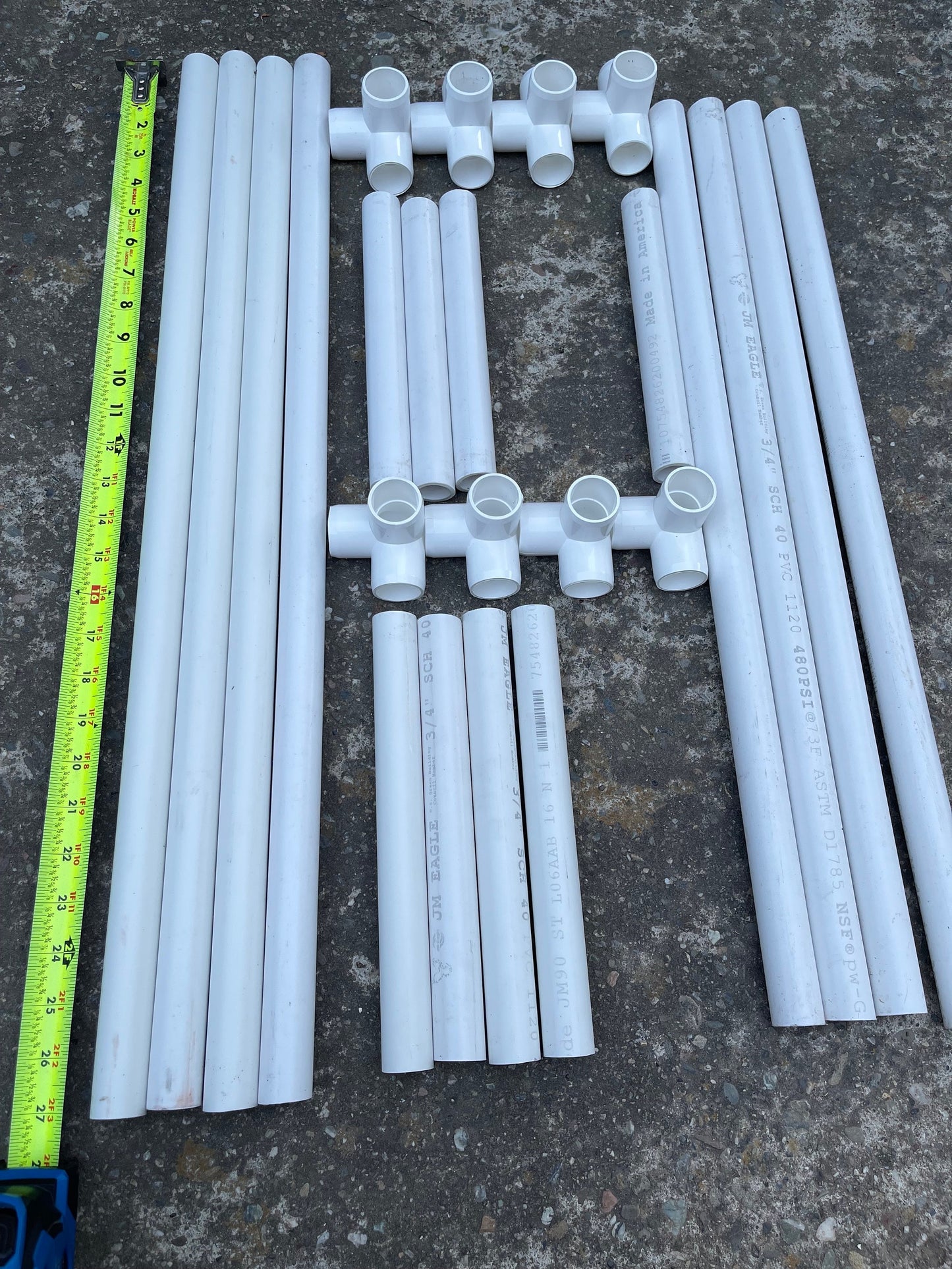 Dragon fruit PVC (Schedule 40) Trellis (54" tall) Long Lasting Light Weight Trellis