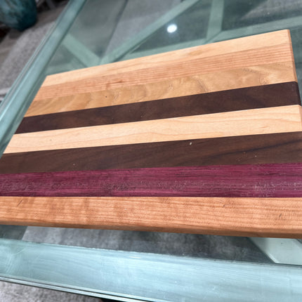 ✨ Handcrafted Cutting Board — Walnut • Padauk • Purpleheart • Maple • Cherry