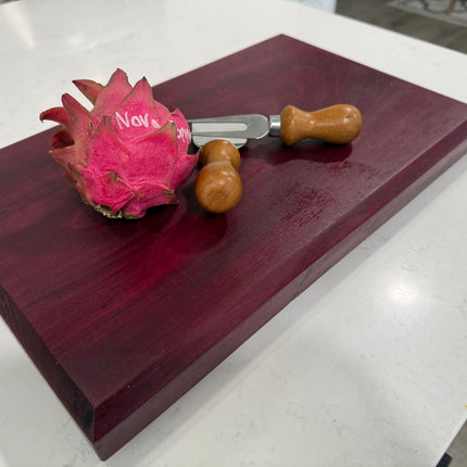 Handcrafted exotic Purple Heart Cutting Board