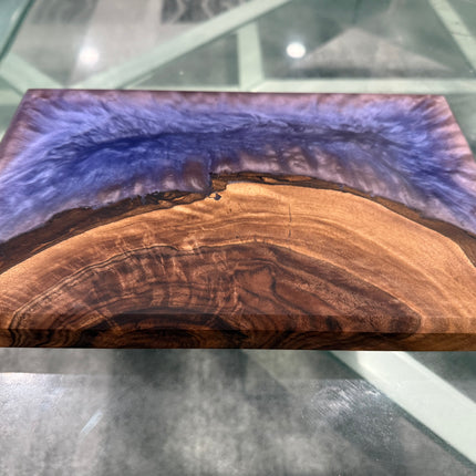 ✨ Premium Epoxy Resin & Black Walnut Charcuterie Board (11” × 7” × 1⅛”)