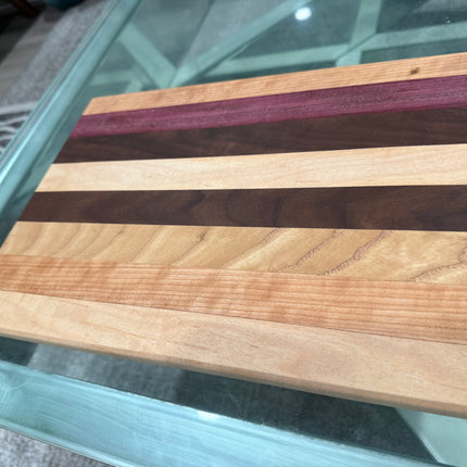 ✨ Handcrafted Cutting Board — Walnut • Padauk • Purpleheart • Maple • Cherry