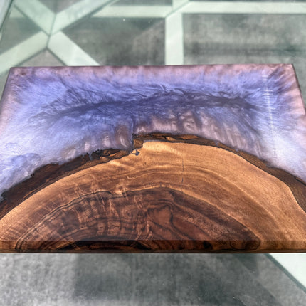✨ Premium Epoxy Resin & Black Walnut Charcuterie Board (11” × 7” × 1⅛”)