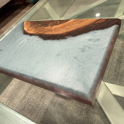 ✨ Premium Epoxy Resin & Black Walnut Charcuterie Board (11” × 7” × 1⅛”)