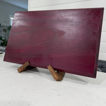 Handcrafted exotic Purple Heart Cutting Board