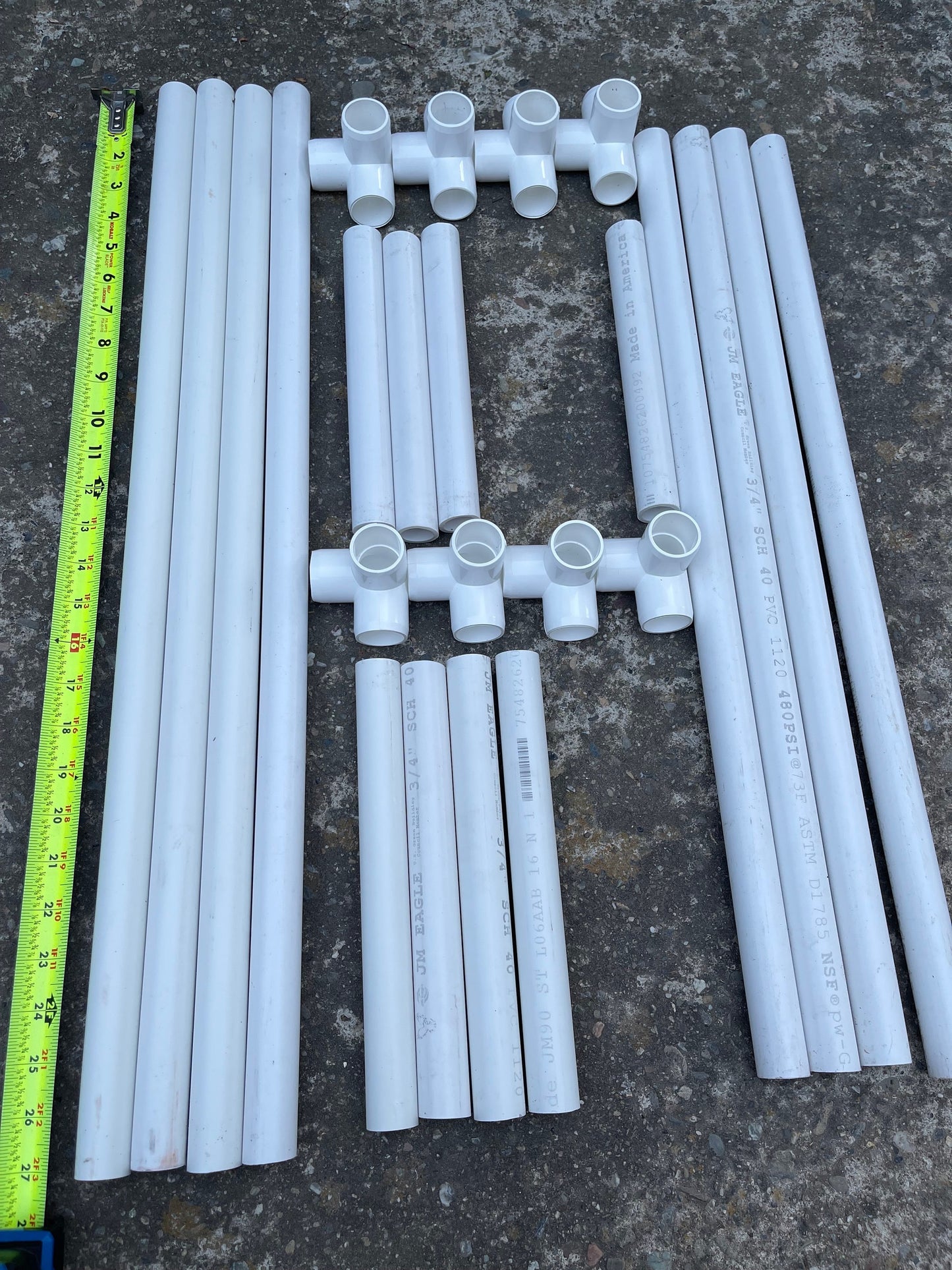 Dragon fruit PVC (Schedule 40) Trellis (54" tall) Long Lasting Light Weight Trellis